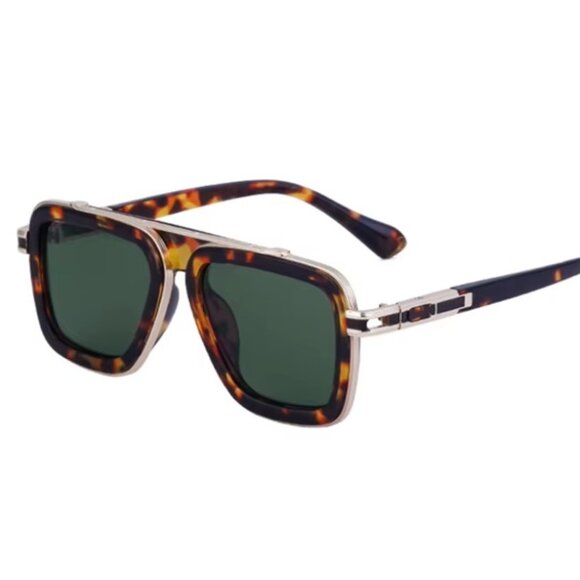 Unisex SUNGLASSES DESIGNER Aviator RETRO GOLD FRAME SHADESFASHION HIP HOP w/CASE - Picture 3 of 8